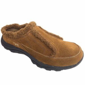 Ryka Arctica Clogs With Brown Sherpa Trim 10 M NEW